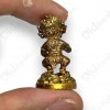 3CM SiHuHaTa 4ears5eyes Mini Statue Bronze Mix Thai Amulet Kruba Komfun BE.2562