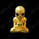 Gold Skull Ajarn Nheng Prai Thong Be.2566 Thai Amulet Win Gambling Wealthy Rich