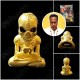 Gold Skull Ajarn Nheng Prai Thong Be.2566 Thai Amulet Win Gambling Wealthy Rich