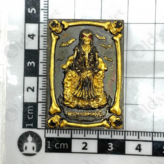 Black Goddess Windfall Ghost Skull AC Subin BE.2560 Thai Amulet Gambling Rich