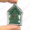 Khunpaen Lp Chuen BE.2545 GREEN Herb 3-Takrud Red Gem Thai Amulet Sex Attraction