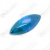 Blue Naga-eye Small Rugby Pendant Thai Amulet Leklai Gemstone Wealthy Lucky