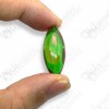 Green Naga-eye Small Rugby Pendant Thai Amulet Leklai Gemstone Wealthy Lucky