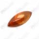 Orange Naga-eye Small Rugby Pendant Thai Amulet Leklai Gemstone Wealthy Lucky