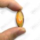 Yellow Naga-eye Small Rugby Pendant Thai Amulet Leklai Gemstone Wealthy Lucky