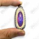 Violet Naga-eye Small Rugby Pendant Thai Amulet Leklai Gemstone Wealthy Lucky