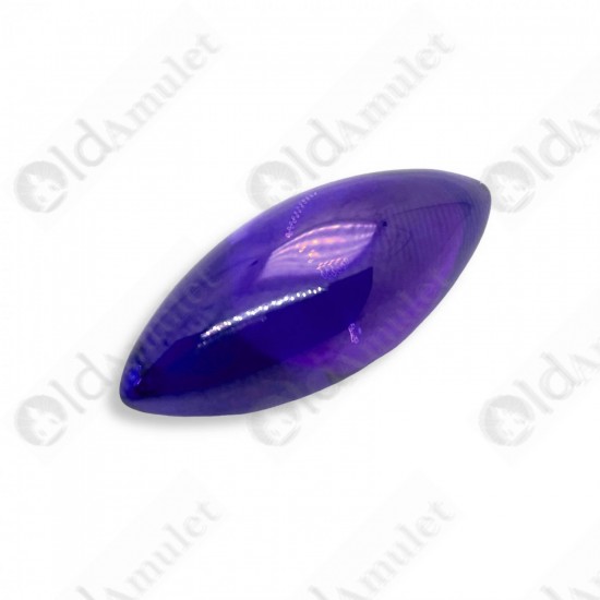 Violet Naga-eye Small Rugby Pendant Thai Amulet Leklai Gemstone Wealthy Lucky