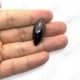 Black Naga-eye Small Rugby Pendant Thai Amulet Leklai Gemstone Wealthy Lucky