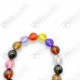 Bracelet Multi Color 10mm Naga-eye Khaw Thai Holy Amulet Gemstone 100% Authentic