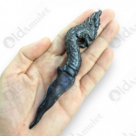 Leklai Naga Dagger Knife Meed Mor Magic Sword Thai Amulet Protection Powerful